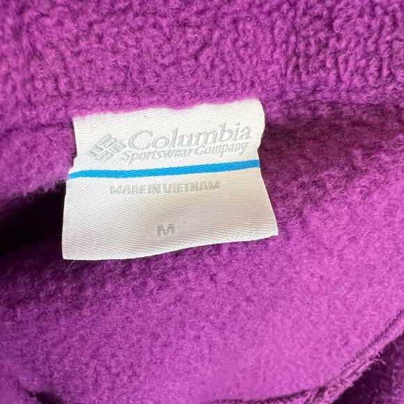 Columbia June Lake Purple Fleece Jacket Size Medium - Picture 6 of 9